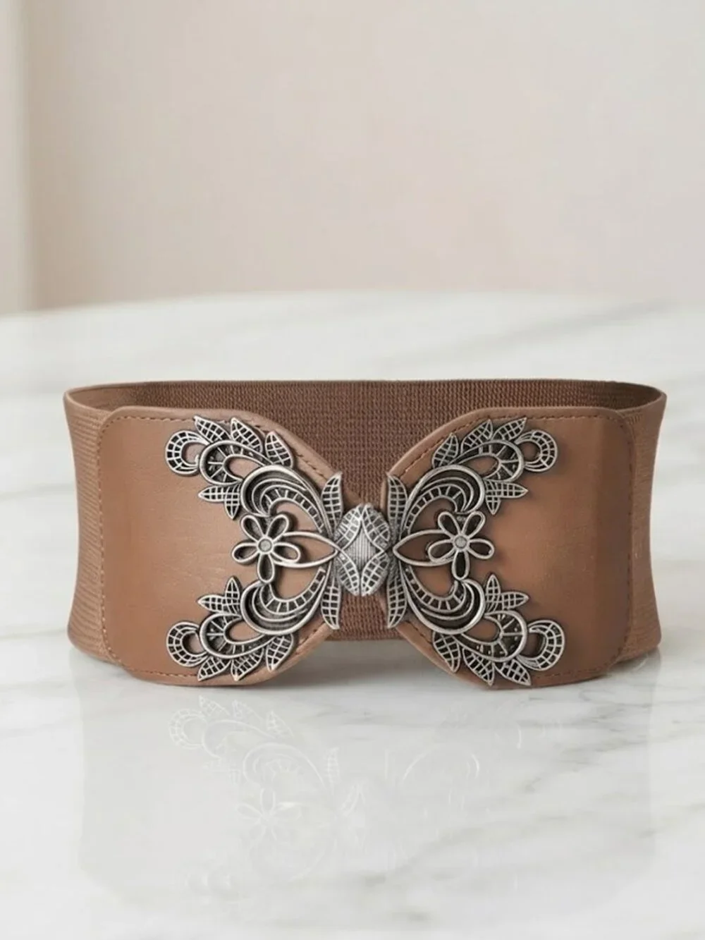 Brown Unique Ladies Belt - 29.5 Inches